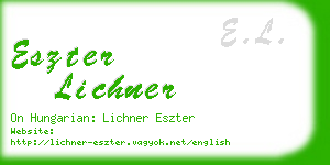 eszter lichner business card